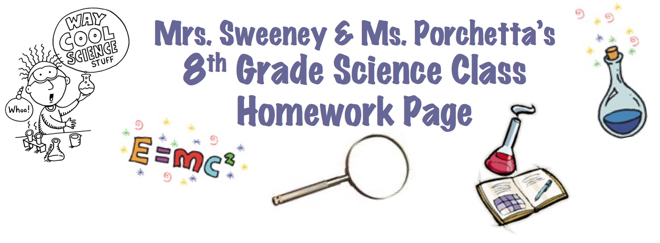 Science homework help 8th grade