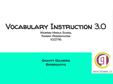 Vocabulary Instruction 3.0