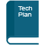A book with the words Tech Plan on the front.