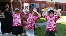 Students dancing