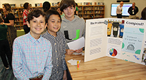 Students with poster.