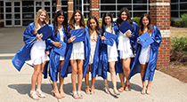 Students at graduation