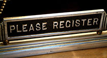 Registration sign