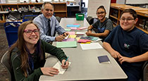 Students honoring American Veterans