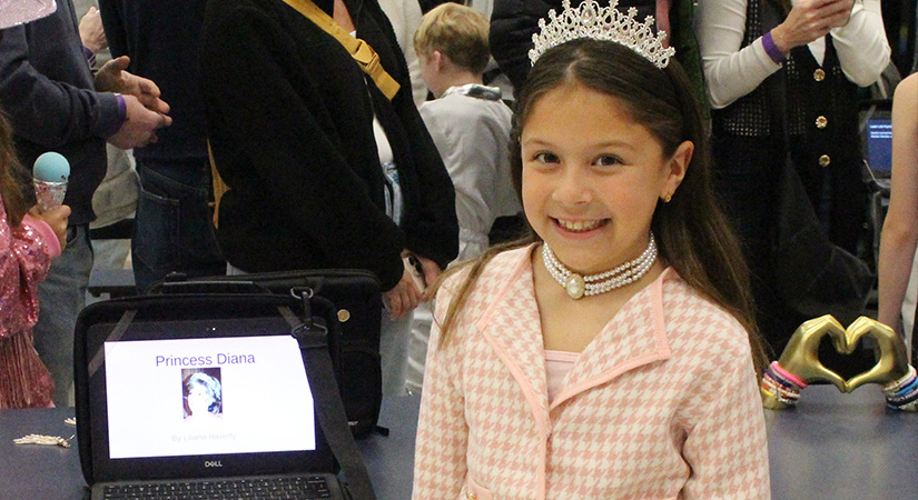 Student as Princess Diana