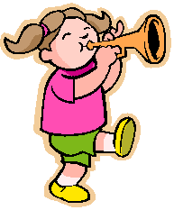 A person playing a trumpet