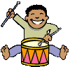 a person drumming