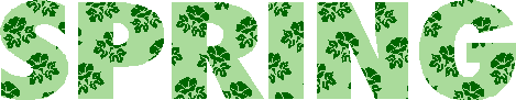 A spring banner