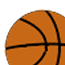 A basketball