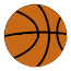 A basketball