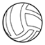 A volleyball